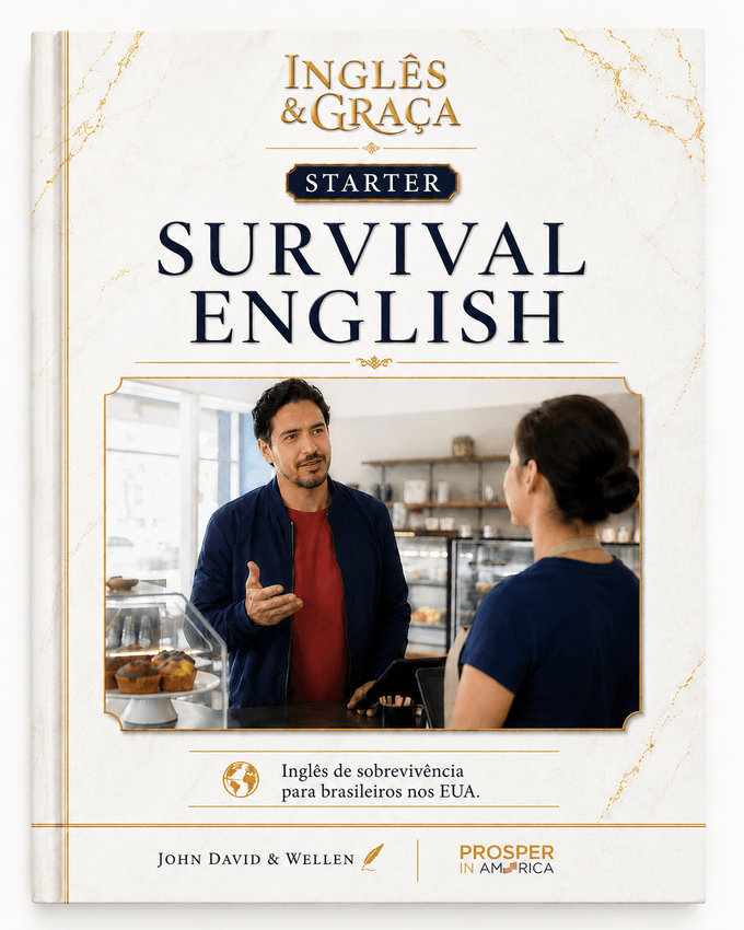 Capa do workbook Survival English, Inglês & Graça